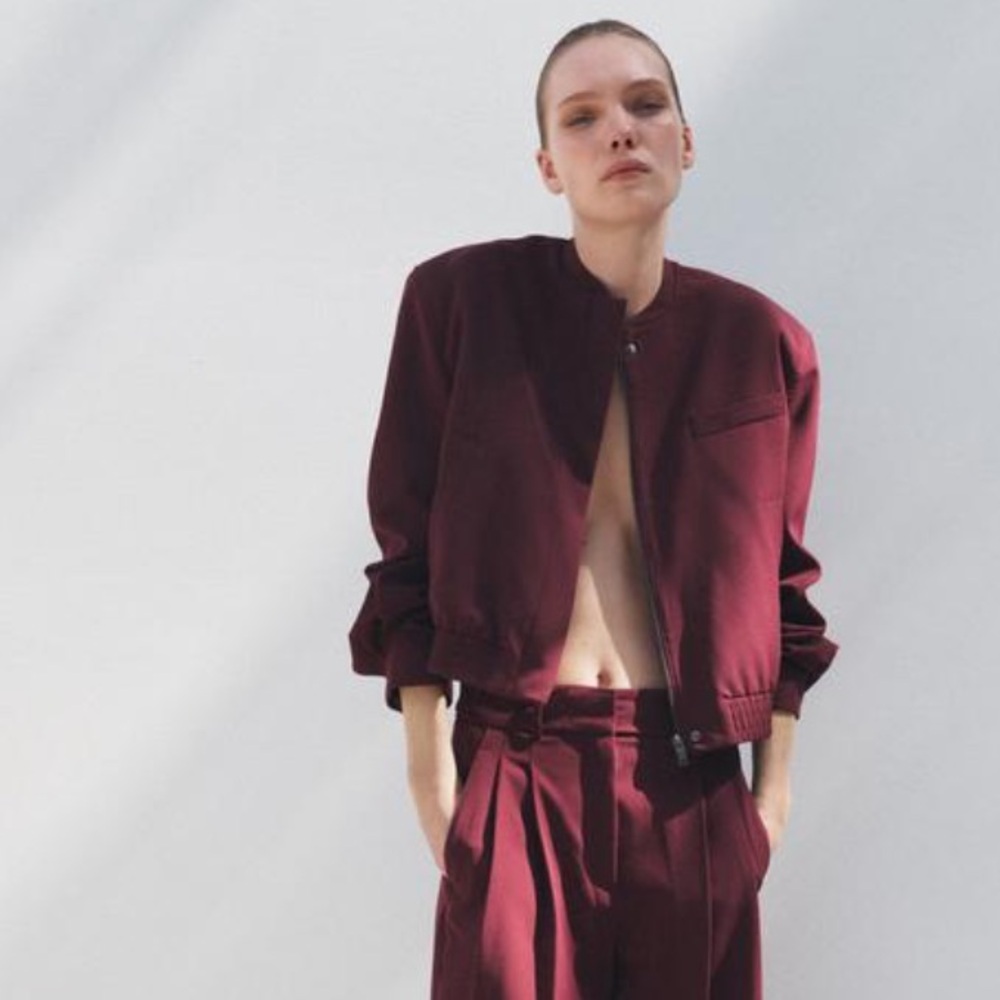 Zara NWT ZW Collection bomber jacket 3736/042